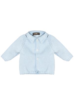 Cardigan in cotone tricot azzurro LITTLE BEAR KIDS | 3024CIELO